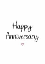 Happy Anniversary Card created by Kalm Lettering