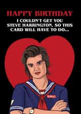 Stranger Things Steve Birthday Card created by Woody's Design