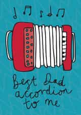 Best Dad accordion to me Fathers Day card created by Dottypink Designs
