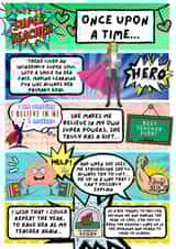 Super Teacher Card created by Your Once Upon A Time