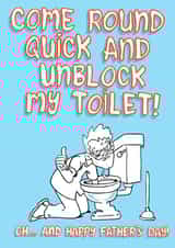 Happy father's day! Unblock my toilet created by Studio Beastly.