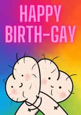 Happy Birth-Gay  created by Cheeky Cards by Ginger
