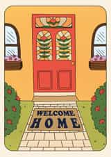 Retro New Home Card - Front Door Matt - Welcome Home created by Lately Studio
