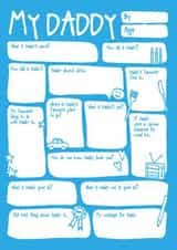 Cute Fathers Day Card / Birthday Card - Fill In The Blanks - My Daddy created by Bow & Bell