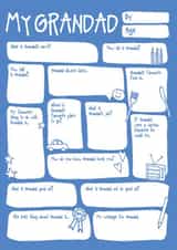 Cute Father's Day Card / Birthday Card - My Grandad - Fill In The Blanks created by Bow & Bell