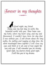 Dog sympathy card created by And Angels Kiss Their Fur