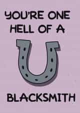 You’re One Hell Of A Blacksmith Classic Simpsons Valentines Card created by ttrappartt
