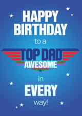 Top Dad birthday card created by NEEDL designs