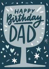 Happy birthday Dad with wine created by Natalia Gonzalez