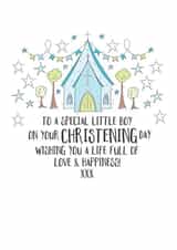 Christening Card For A Special Little Boy created by Eggbert & Daisy