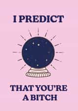 Magical I Predict Happy Birthday Card  created by moonstruck-valleys