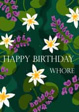 Funny Floral Happy Birthday Card created by moonstruck-valleys