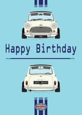 British Mini Retro Birthday Card 1003 created by retro.cards