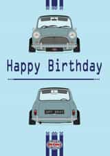 British Mini Retro Birthday Card 1004 created by retro.cards