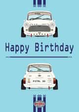 British Mini Retro Birthday Card 1001 created by retro.cards