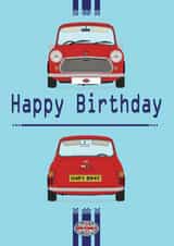 British Mini Retro Birthday Card 1002 created by retro.cards