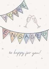 You're Engaged! Engagement Congratulations Card! created by Scribble + Print Co