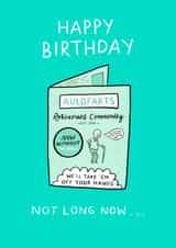 A Birthday card for the elderly created by Minnie Joy