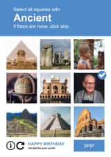 Personalised Birthday Photo Card created by Paul Stevens - Ancient Verification - Photo Card