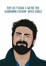 Billy Butcher’s Diabolical Card created by URGHH Card Co.