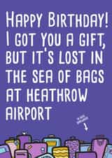 Lost Baggage Birthday Card created by @StarBerry