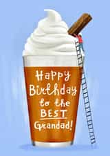 Grandad pint birthday card created by Emma Proctor