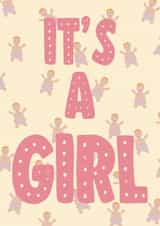 New Baby Card - It’s a Girl! created by Sherbet Lemons