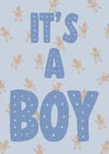 It’s a boy - new baby card 1001 created by Sherbet Lemons