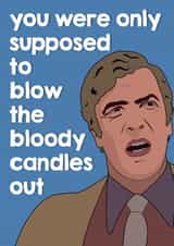 Michael Caine - Italian Job themed birthday card created by Quinton cards