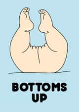 Cheeky new baby boy Congratulations card created by Quinton cards