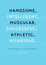 Male Friend Qualities Birthday Card created by Jasmine & Rob