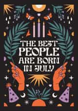 The Best People Are Born In July created by Oh Ellie Studio