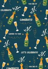 Congratulations – let's pop the champers! created by Honey Mushroom Club