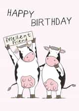 Excellent friend birthday card created by Lucy Driver