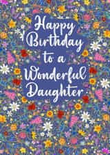 Happy Birthday Daughter- wildflower design created by Jen James