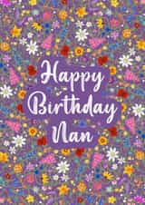 Happy birthday Nan- wildflower design created by Jen James