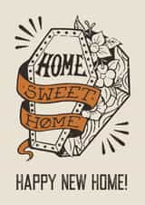 New Home Tattoo Coffin Card created by Lavinia Roth