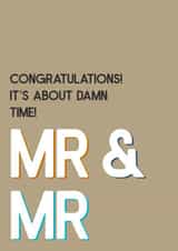 Mr & Mr Congratulations created by Sean David Cards