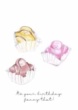 Fondant Fancy Pun Greeting Card created by Hannah Commane