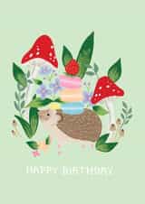 Happy Birthday Hedgehog Card created by Hux Loves Honey
