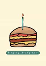 Happy Burgday card for burger lovers! created by Hannah Collier