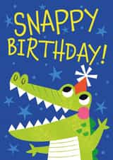 Children's Happy Snappy Birthday Card created by Mel Draws