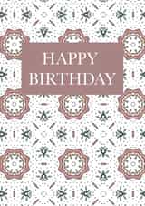 Happy Birthday Pattern Card created by Yours and Yours Ltd