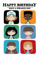 Stranger Things inpsired Birthday Card created by Nicollette West