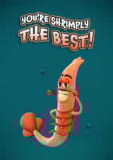 Shrimply the best greetings card created by FUNTZ