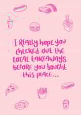 New Home - Takeaways created by Pretty Average