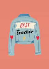 Best Teacher Card created by Curious Day