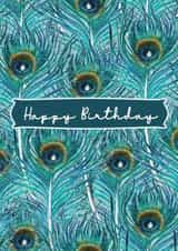 Happy Birthday  [Pretty, elegant, illustrated birthday card] created by Wildheart Studio