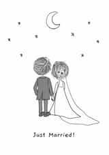 Just Married created by Just For Now Illustrations