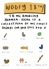 Woofy 18th Birthday: Birthday Card From The Dog created by Childish Ramblings